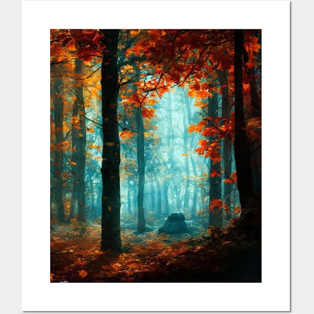 A forest in autumn Wall Art by Marcel1966